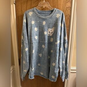 2023 Walt Disney World Spirit Jersey Adults Blue White Bleach Large Disney Park